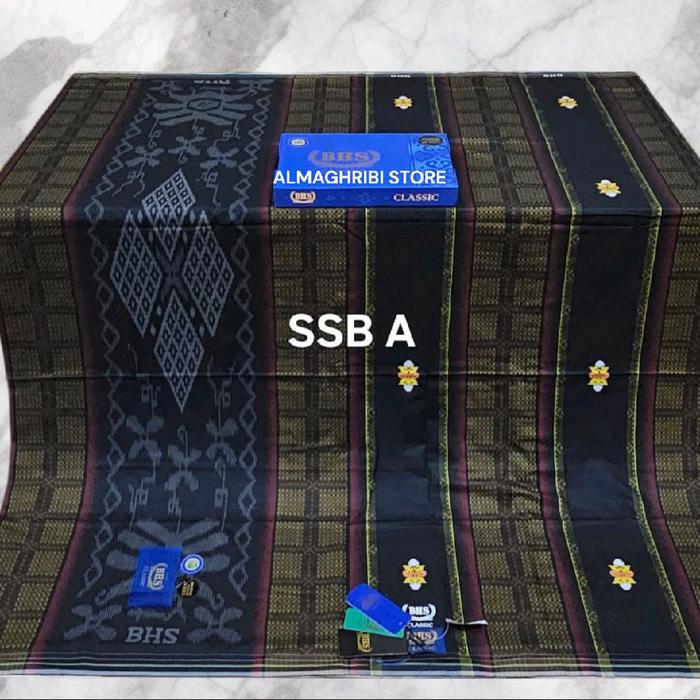 sarung BHS classic gold dan silver motif mix songket timbul terbaru pola desain mewah bahan sutra me