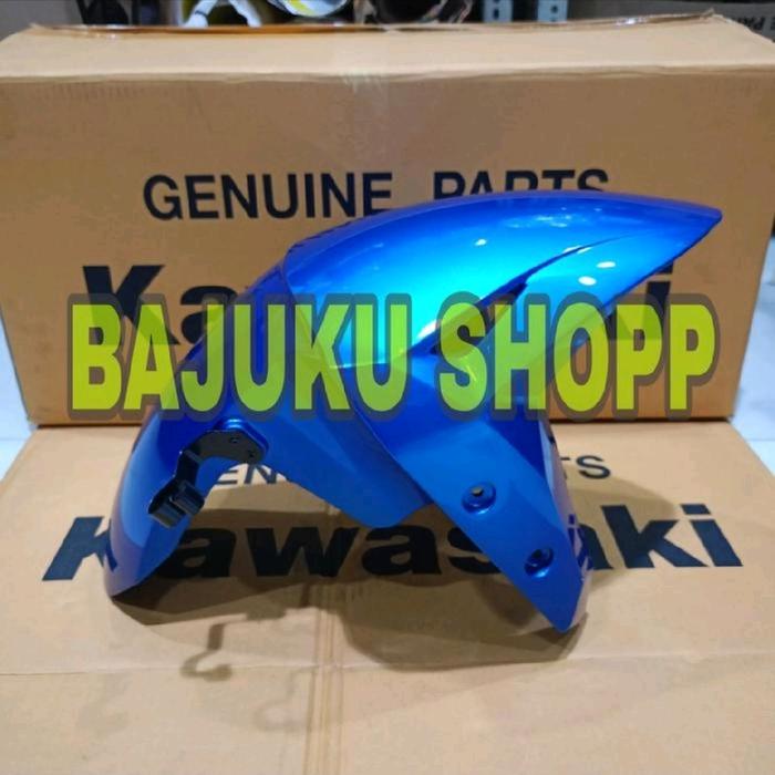 spakbor depan slebor depan kawasaki zx25 zx 25r zx25r biru original