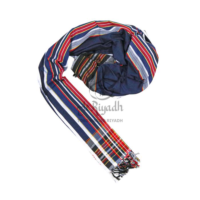 Sorban ARRIYADH Tenun QUBBATUL HODRO Full Motif Garis Warna
