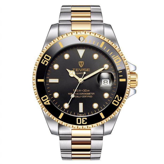 Jam Tangan Pria Tevise Analog Submariner