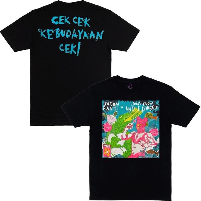 [24S Katun 100%Cotton] Ts Jason Ranti X Dongker - Cek Cek Kebudayaan Cek + stiker - kaos band pria k