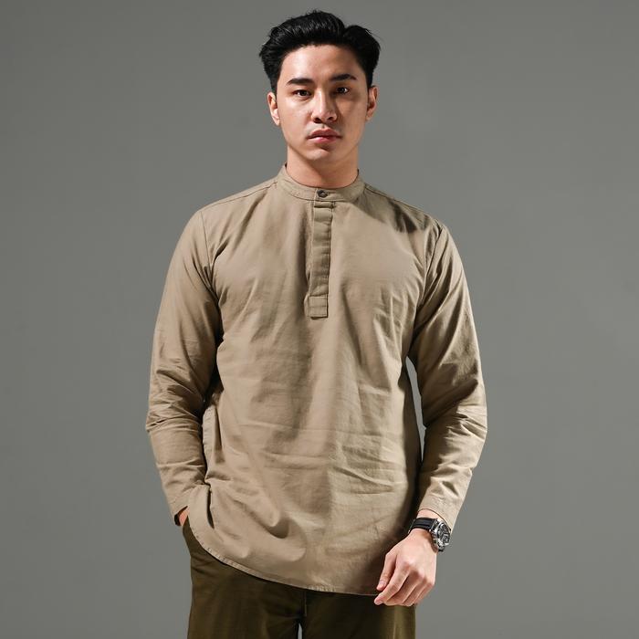 HAJJ by KAUM ADAM - Kemeja koko modern bahan premium lengan panjang kancing sampai dada