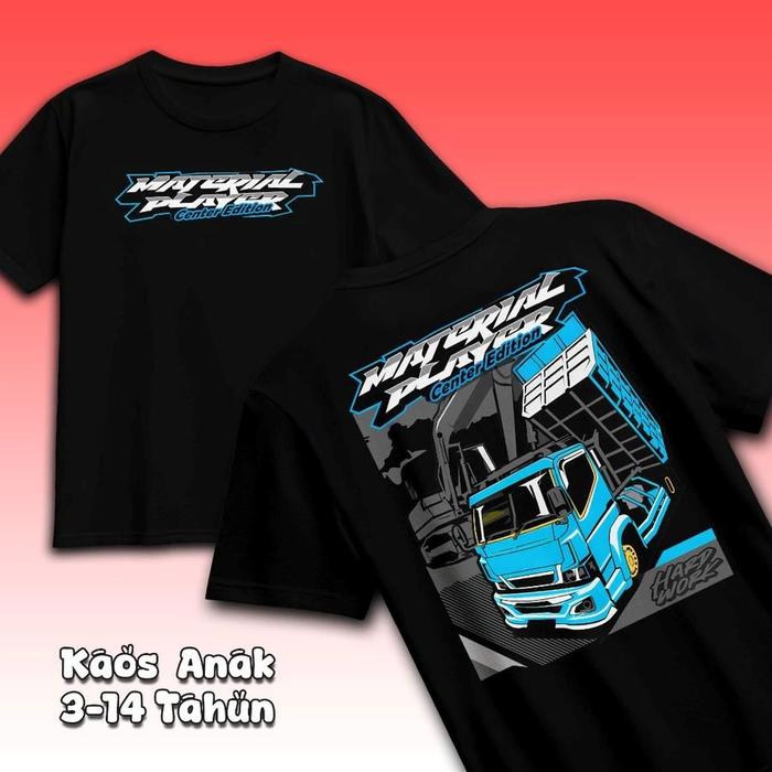 KAOS ANAK TRUK CANTER DUMP TRUK | BAJU ANAK TRUCK CANTER - PAKAIAN ANAK TERBARU 3-12 TAHUN BISA COD