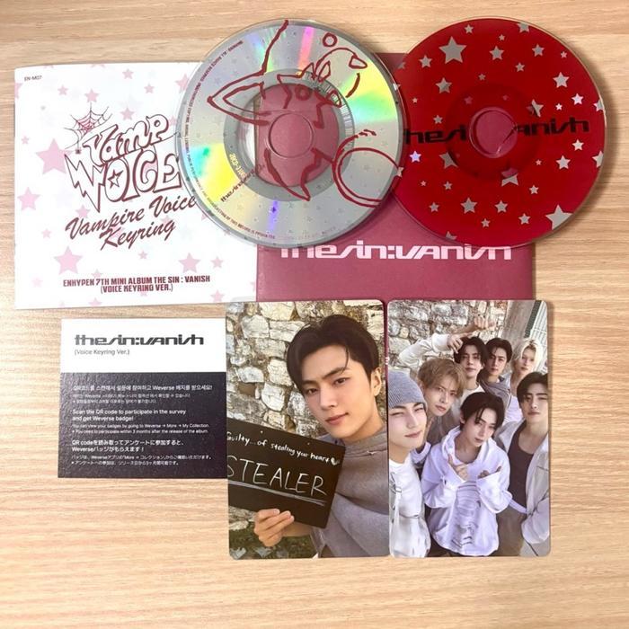 (READY) ALBUM ENHYPEN THE SIN VANISH FORBIDDEN AFTERLIGHT STORM WEVERSE KEYRING SEALD