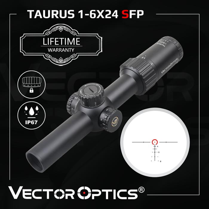 Vector Optics Taurus 1-6x24 SFP LPVO Riflescope With Wide Field of