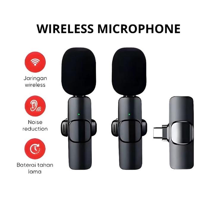 [ Sks ] Cod Microphone Affiliate Live / Microphone Wireless Mic Clip On Youtuber Wireless Usb / Mic 