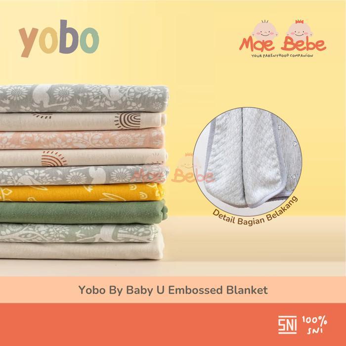 Yobo By Baby U Embossed Blanket Selimut Kaos Bayi #Gratisongkir