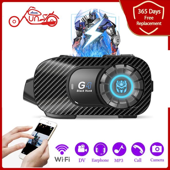 G4 Motorcycle Helmet Headset Intercom Bluetooth Earphone WiFi Sony