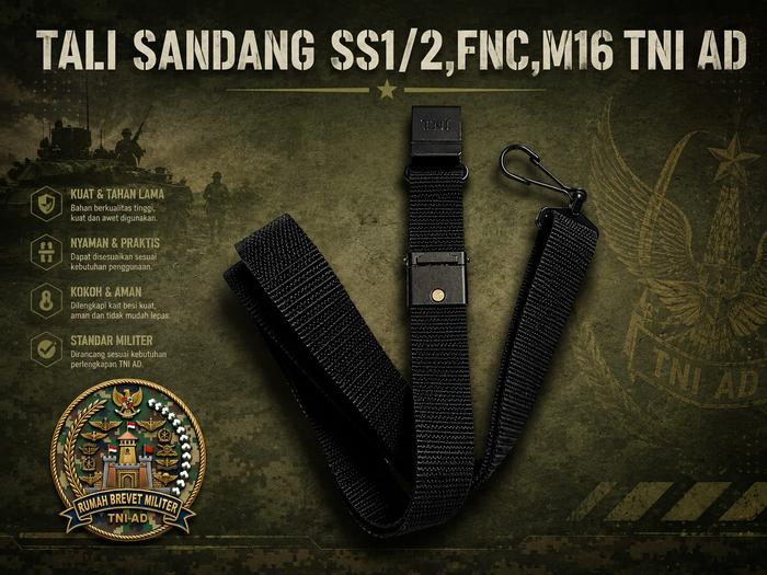 TALI SANDANG SS1/2, FNC, M16 TNI AD JATAH