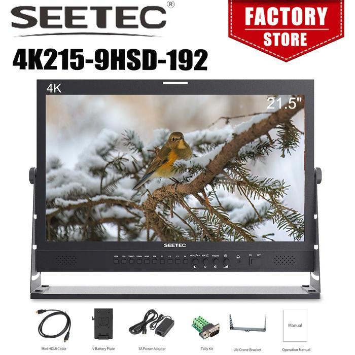 Seetec 4K215-9Hsd-192 21.5 Inch Pro Broadcast Monitor Ips 1920X1080 3G-Sdi 4K Hdmi Full Hd Lcd Monit