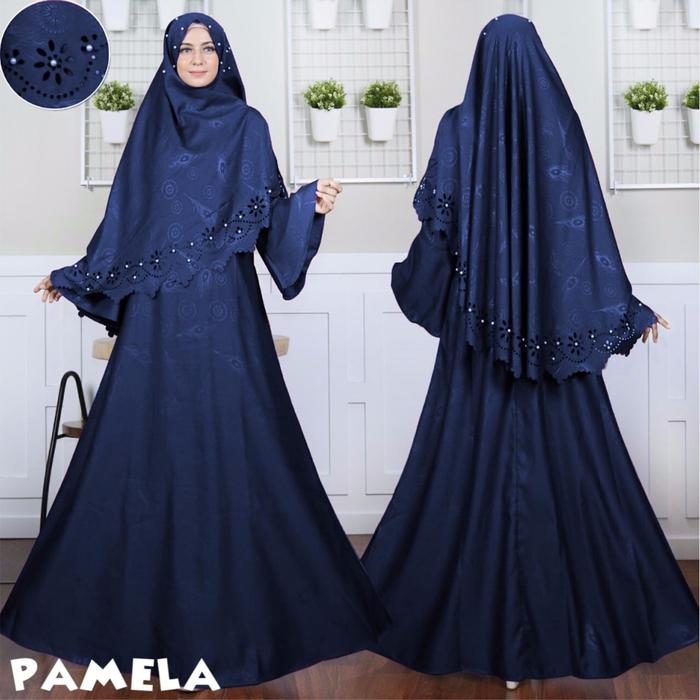 Gamis Fashion Muslim Pamela Syari Set Jilbab