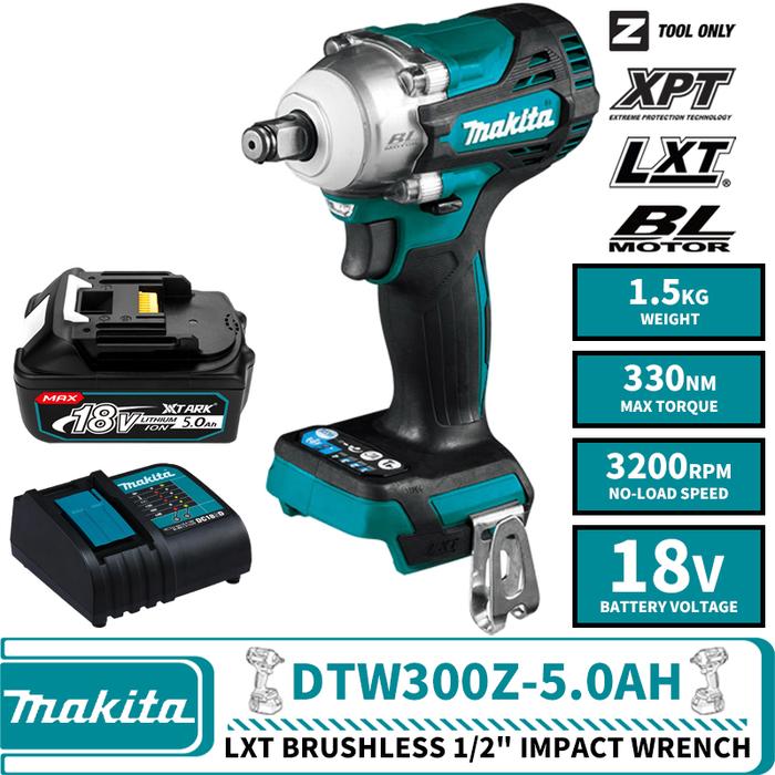 Makita DTW300Z Brushless Cordless 1/2" Impact Wrench 18V LXT Lithium