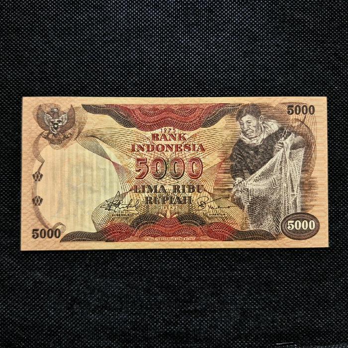 Uang Kuno 5000 Rupiah Penjala Ikan Tahun 1975 - PAB 078820