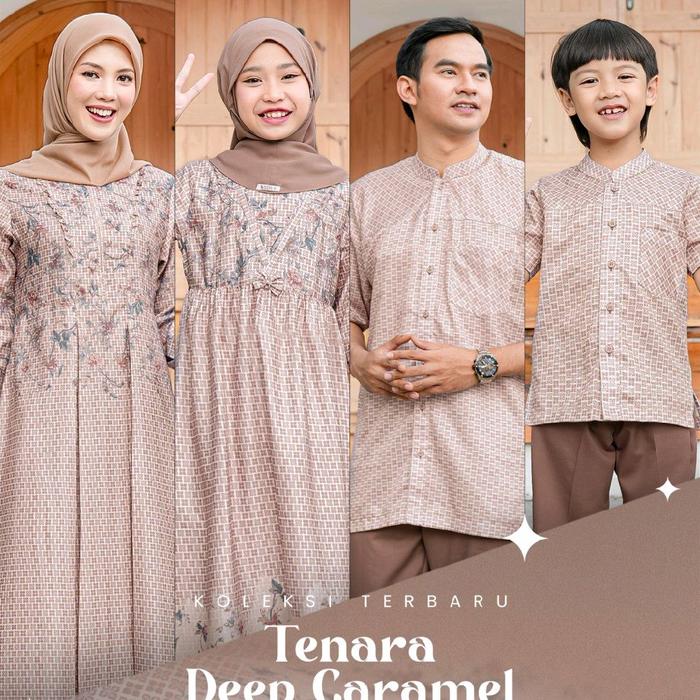 Sarimbit Lebaran Seply Deep Caramel - Nara 48 Deep Caramel/ Kaseo 280 Deep Caramel/ Nara Kids 48 Dee