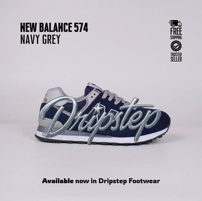 Sepatu New Balance 574 'Navy Grey' ML574EGN - Driftstep Footwear