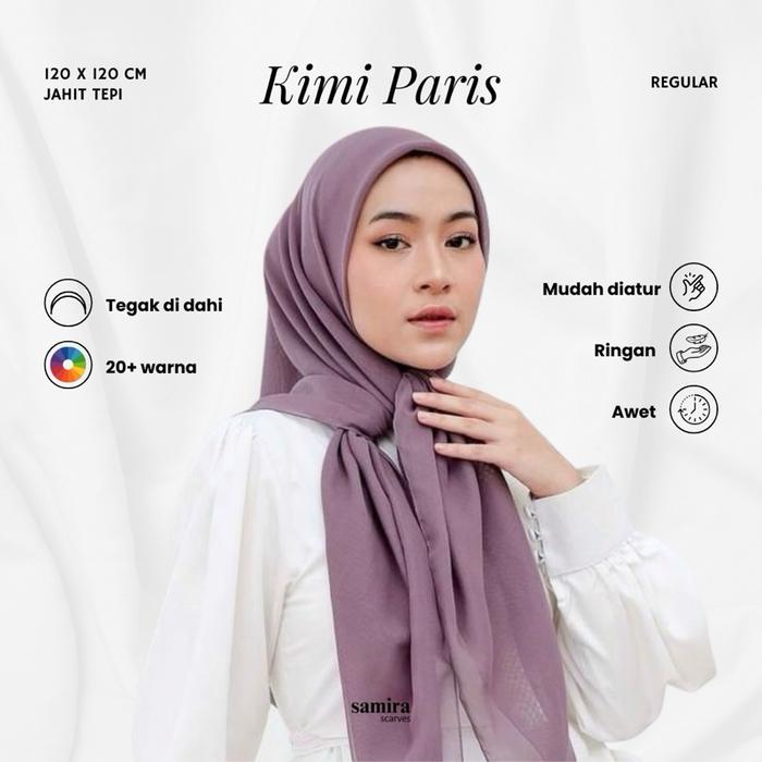 Samira - Kimi Paris Japan 120 x 120 cm Jahit Tepi | Paris Jepang Premium