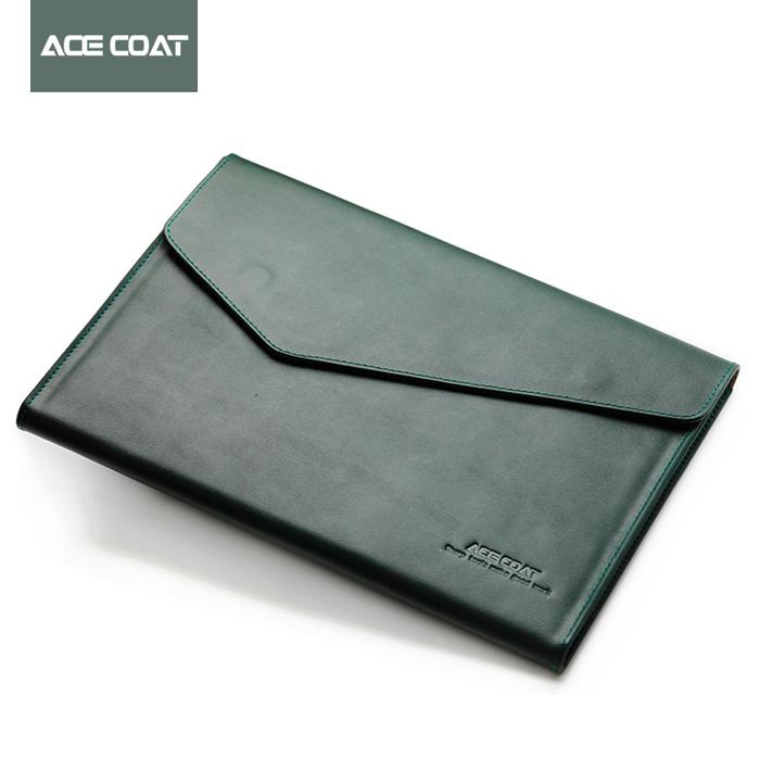 ACECOAT Huawei Matebook D14 X Pro Split Leather Laptop Sleeve Case