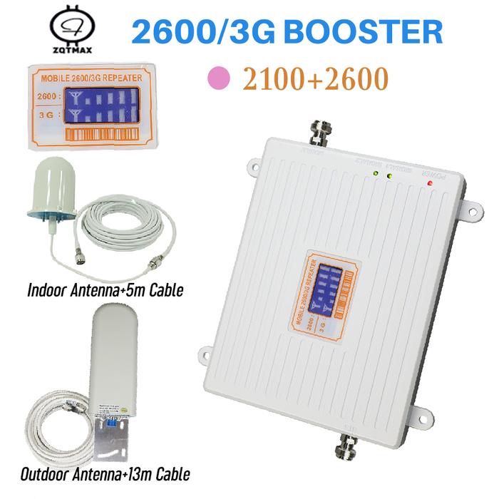 ZQTMAX 3g 4g Repeater cell phone Signal repeater 2100 2600 Mobile
