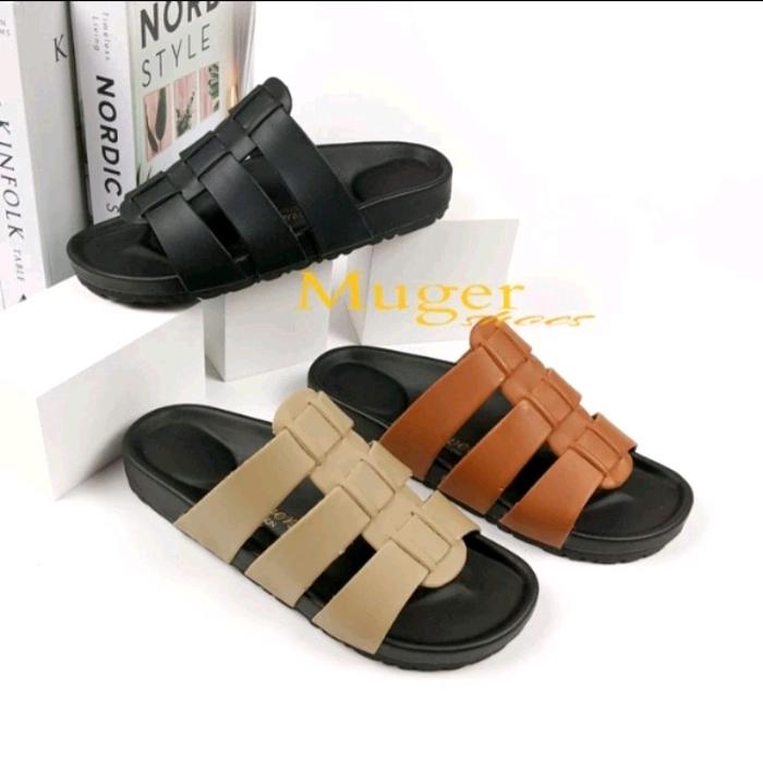 SONYA Sandal Wanita / Sandal Flat Premium MUGER SHOES