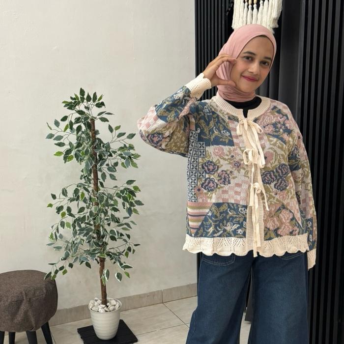 Bymeikha - Cardi Rajut Tali Depan