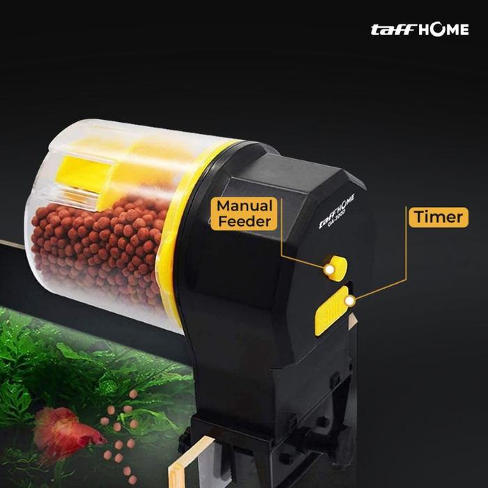 Alat Pemberi Pakan Ikan Otomatis / Dispenser Makanan Makan Ikan Aquarium Automatic Food Timer GA-300