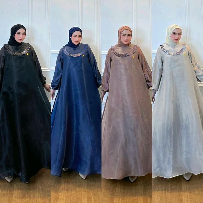 Sanita dress gamis terbaru premium original by Nona