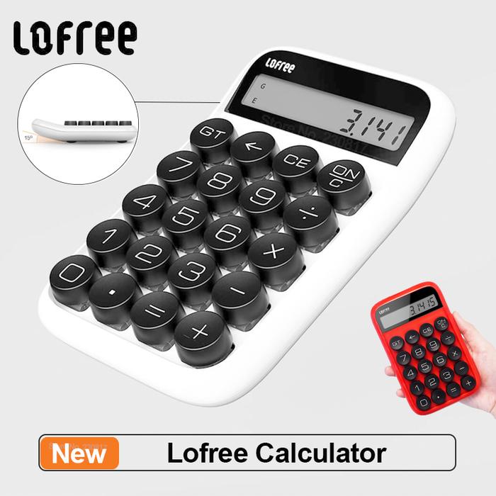 Lofree Kalkulator Portabel 20 Tombol Multifungsi Digital LCD