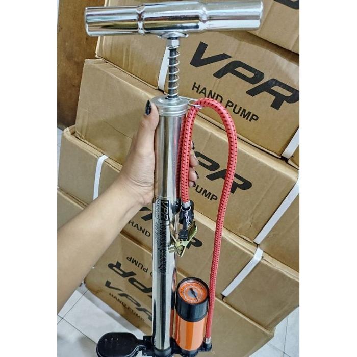 Pompa Sepeda dan Motor Tabung Besi Chrome merk VPR,GRT,YSK