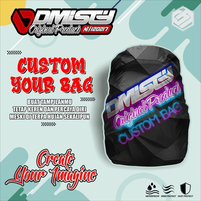 Rain Cover Bag Tas Waterproof Pelindung Ransel Printing / Custom