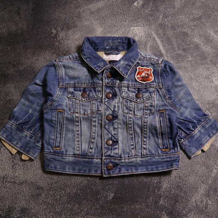 JAKET GAP KIDS TRUCKER JEANS JACKET AN91 SIZE ANAK 80