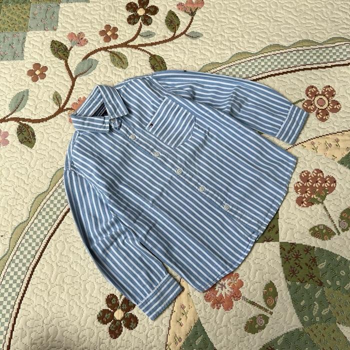 Kemeja anak strips tommy hilfiger super cakep banget
