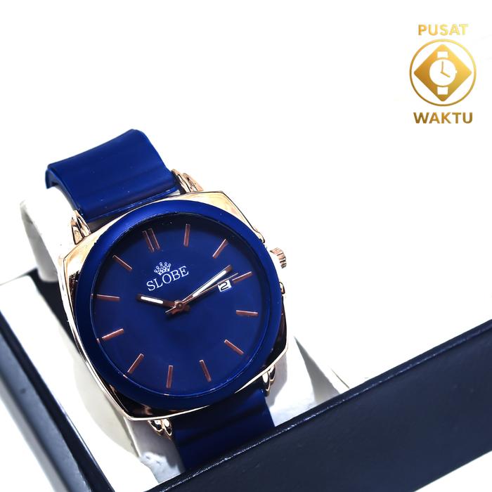 SLOBE Jam Tangan Wanita Slobe Rubber Quality Premium Original Slobe dengan Tali Karet Elegan Watches