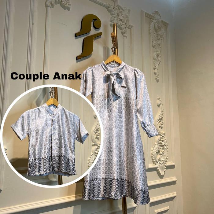 Setelan Sarimbit Couple Keluarga Anak Queensha Baju Muslim Anak