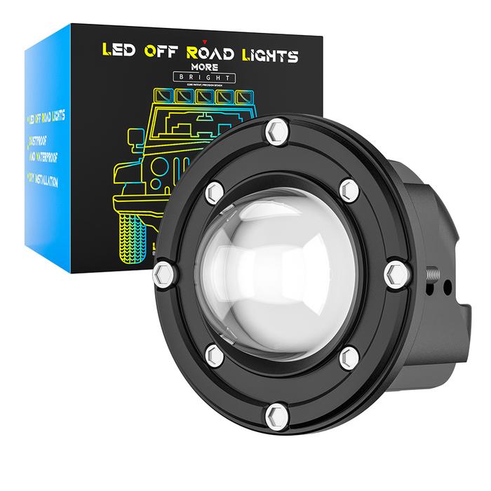 New Embedded Round Modified Fog Lights 3570 LED Spotlights Car LED
