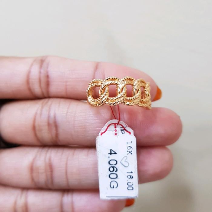 Cincin Rantai Harley / Cincin Setengah Rantai Cukit