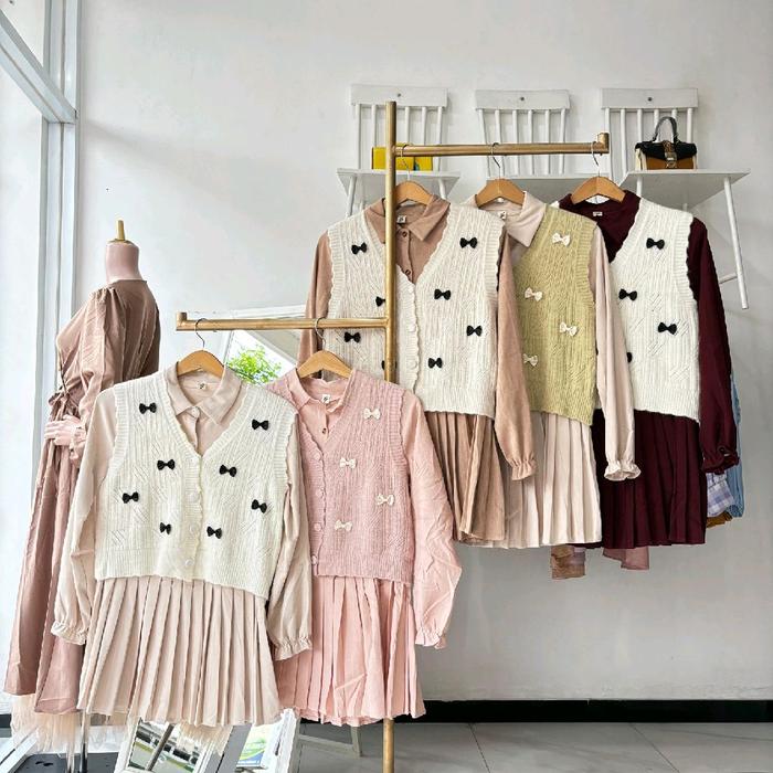 tunik import vest rajut new