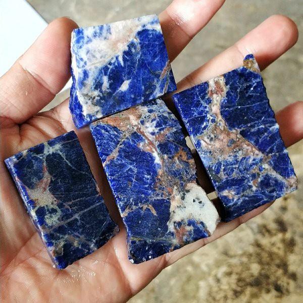 NATURAL BAHAN BATU AKIK SODALITE PIRUS PINGLON TURKEY MOTIF