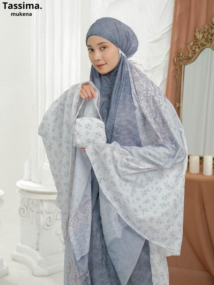 TASSIMA Mukena Parasit Lili Travel Premium Dewasa Rukuh Model Terbaru