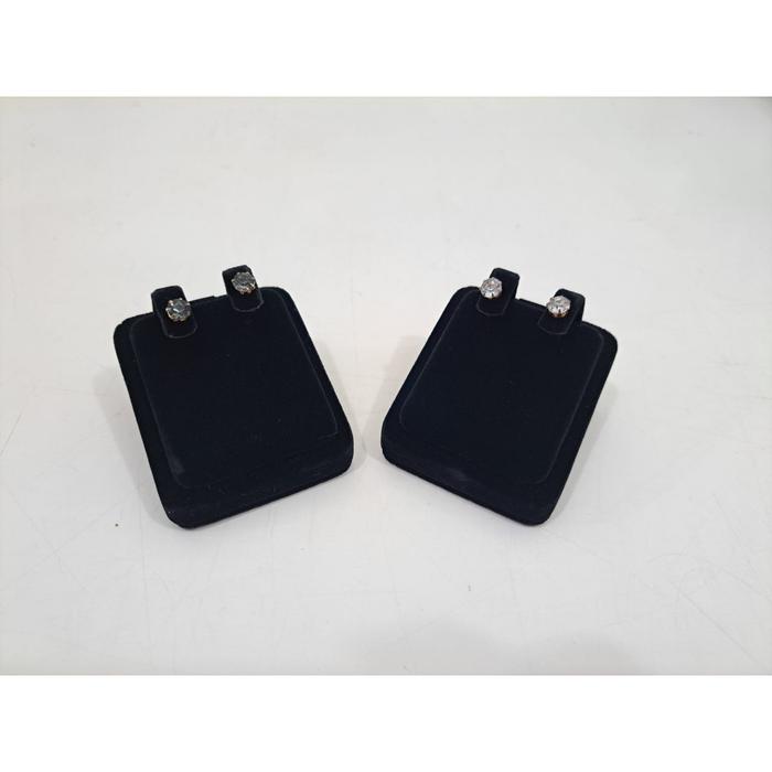 Display Anting Bludru Hitam Halus Custom Ukuran