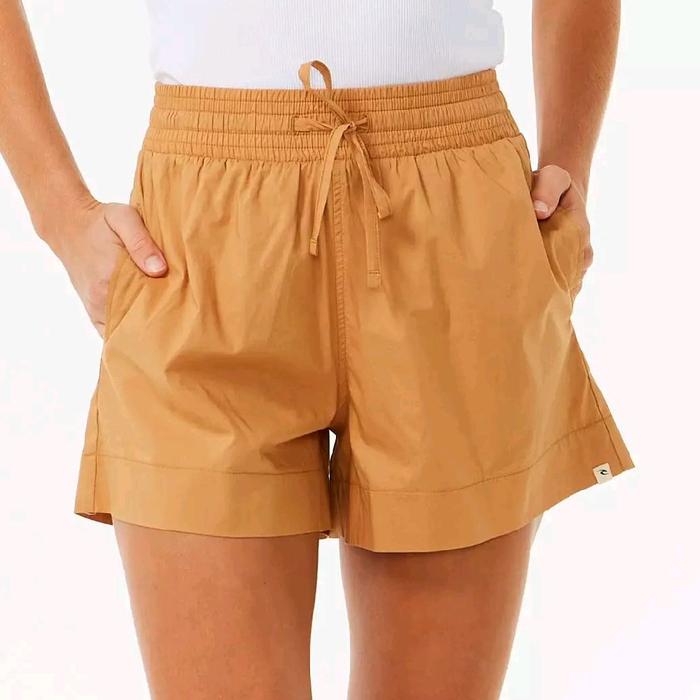 celana wanita ripcurl poplin crushin walkshort  original