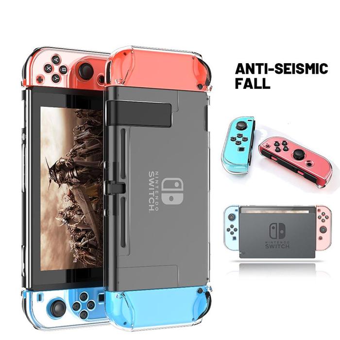 Case Cover Pelindung Nintendo Switch OLED Casing Mika Transparan Protective Nintendo Switch