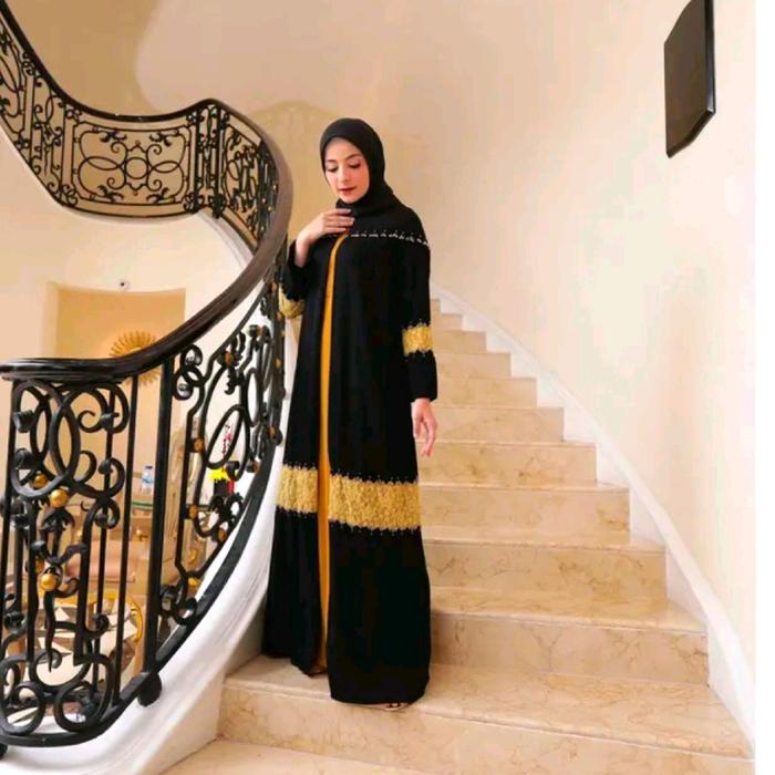 ONE SET ALEENA DRESS by KALEELA.ID  /  SET ALEENA ABAYA KALEELA  /  INNER OUTER ALEELA ABAYA BY KALE