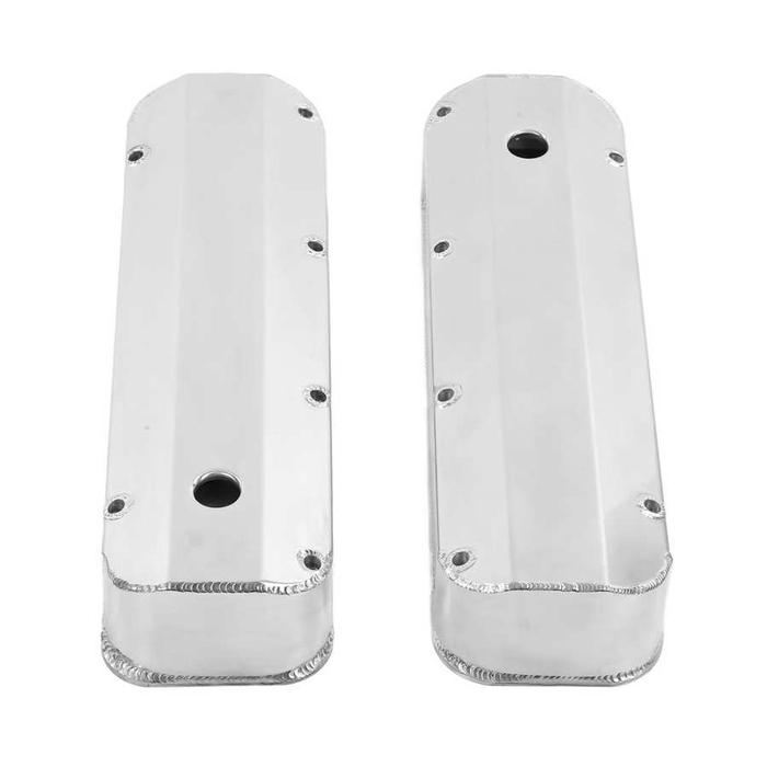 Cylinder Head Valve Cover 2PCS Fabricated Aluminum Tall Baffled Valve