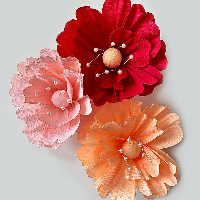 25cm Wedding Party Decoration Artificial Paper Flower Proposal Engagement Backdrops Decoration Fake 