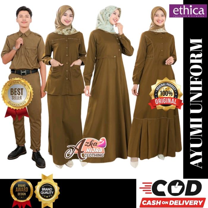 ETHICA DRESS UNIFORM 23 / KAHFI UNIFORM 01 / BAJU ASN GAMIS ASN / BAJU KEKI GURU / GAMIS ETHICA TERB