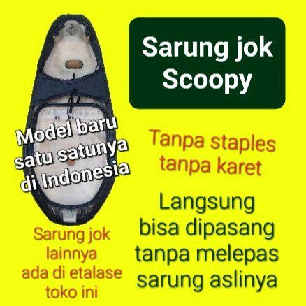 Sarung jok motor Honda Scoopy, cover jok Scoopy