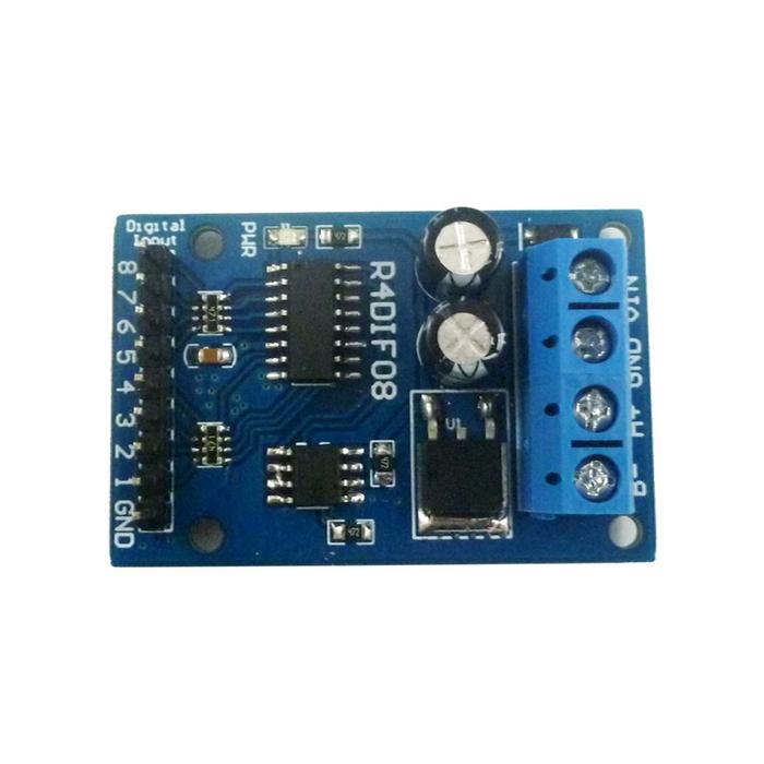 8 Bit Digital Switch TTL LvTTL CMOS IO Input UART RS485 Modbus RTU