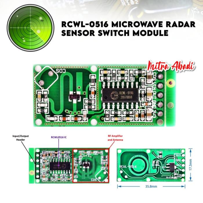 RCWL-0516 Microwave Radar Sensor Switch Module