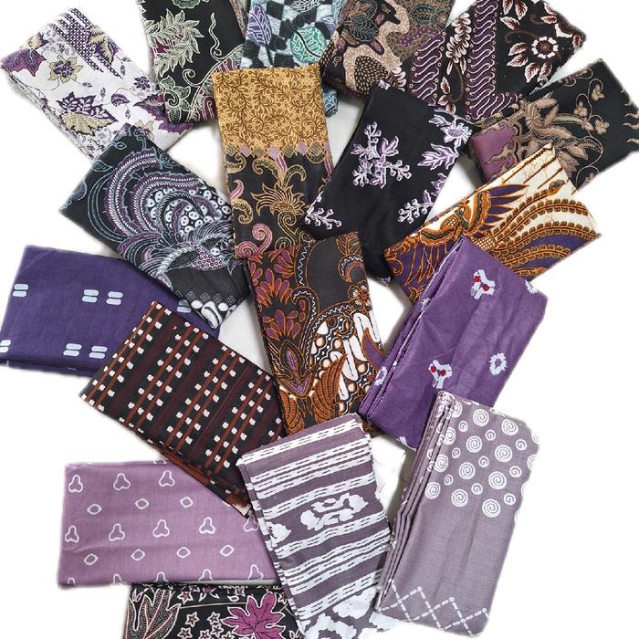 Kain Batik Printing Warna Ungu Pastel Ungu Mauve Ungu Tua Ungu Lavender Ungu Lilac Ungu Anggur Magen