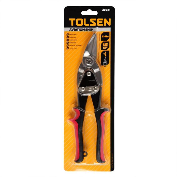 Gunting Hollow Baja Ringan Gunting Seng 10 Inch Kiri / AVIATION SNIPS (LEFT) INDUSTRIAL 30021 Tolsen